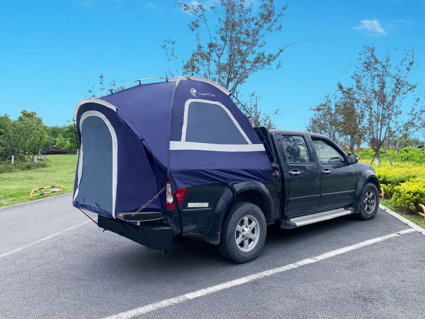 Lanceton Pickup Truck Tent – Waterproof PU3000, Fits 5.5'-6.5' Beds (F150, Ram, Silverado, Tundra)