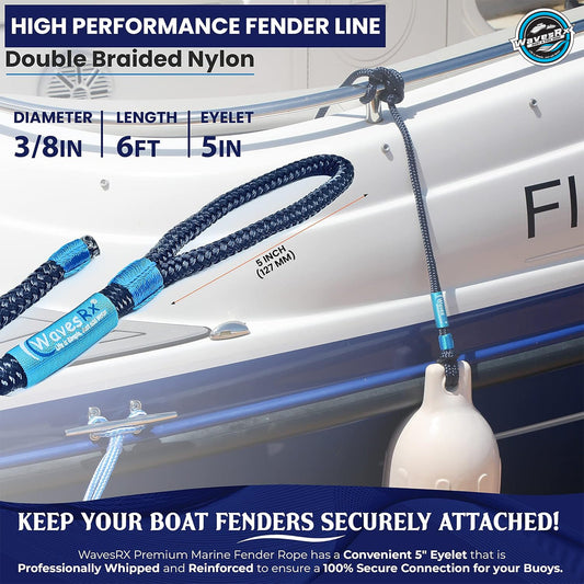 3/8†X 6’ FENDER LINES
