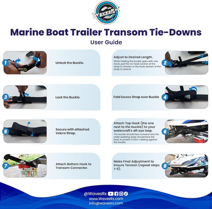 24IN PWC TRANSOM STRAPS