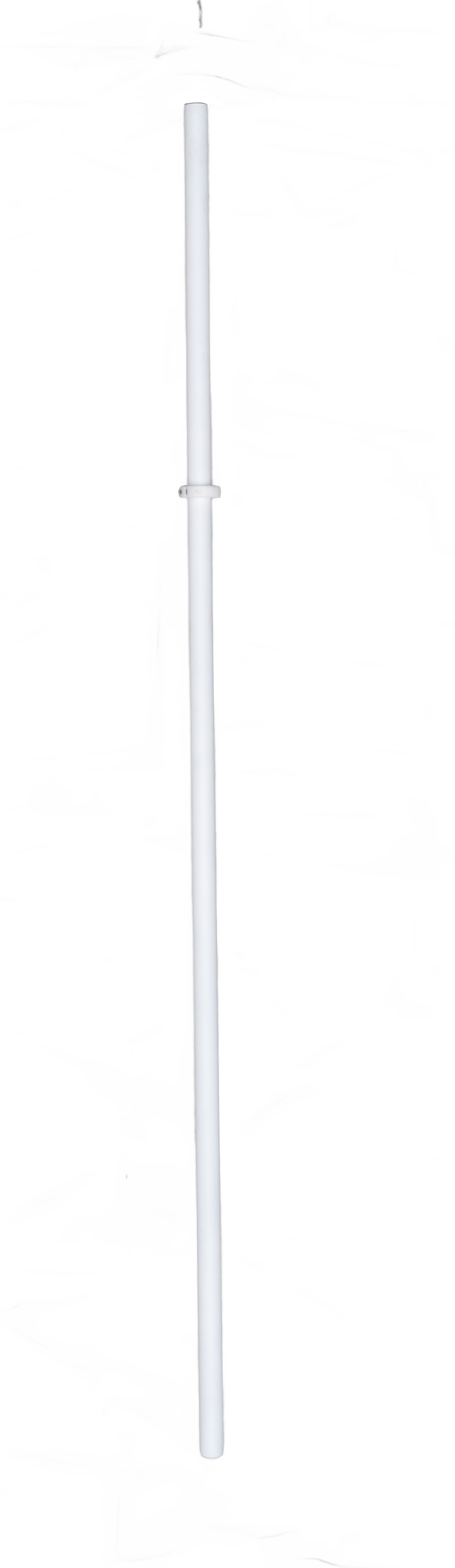 White cylindrical object on a white background