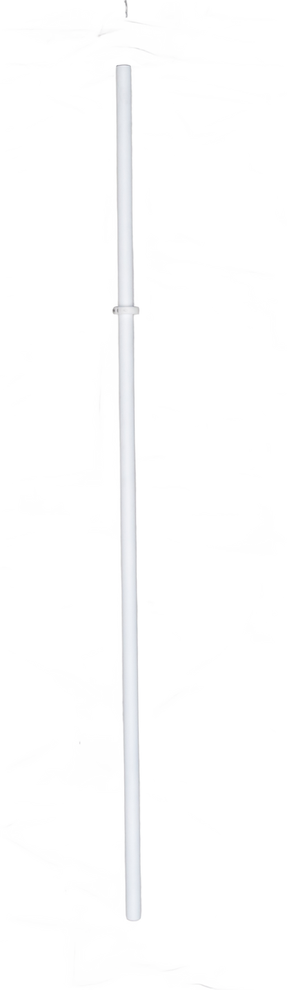 White cylindrical object on a white background