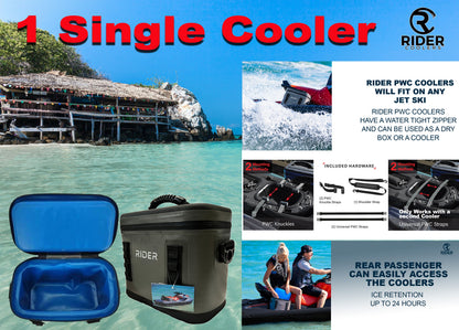 Rider Coolers RC-101 Single PWC Cooler | Jet Ski, Kayak & Paddle Board Cooler