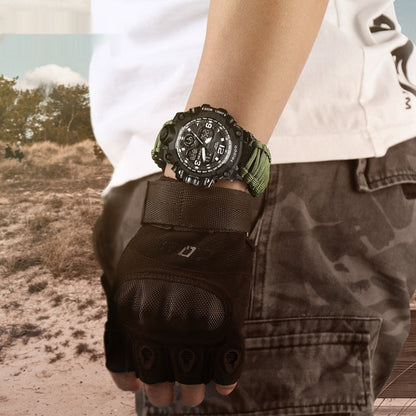 Military Survival Watch with Compass & Whistle – Waterproof 30M