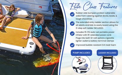 Island Hopper Elite Class Patio Dock 15â€² Floating Platform