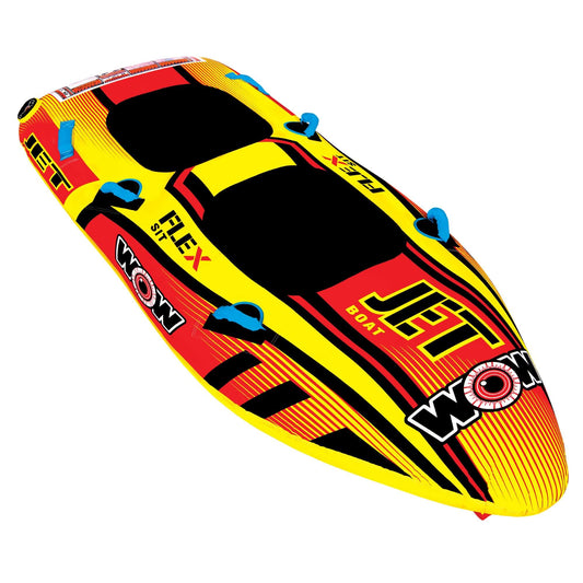 WOW Sports Jet Boat 2 Person Towable Water Tube For Pool and Lake (17-1020)
