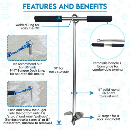 Lite 18 Anchor â€“ Reliable, Portable Anchor for Jet Ski, Kayak, Small Boats