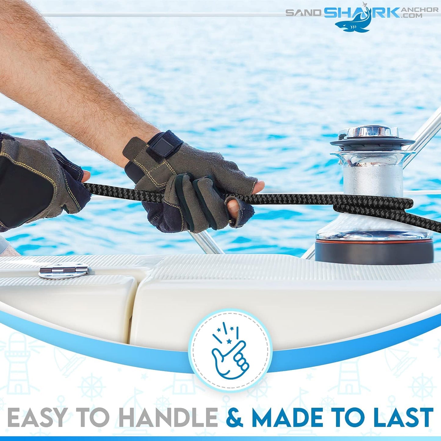 4-Pack Premium Dock Lines â€“ Heavy Duty for Boats, Jet Skis, and Pontoons (1/2"x15')