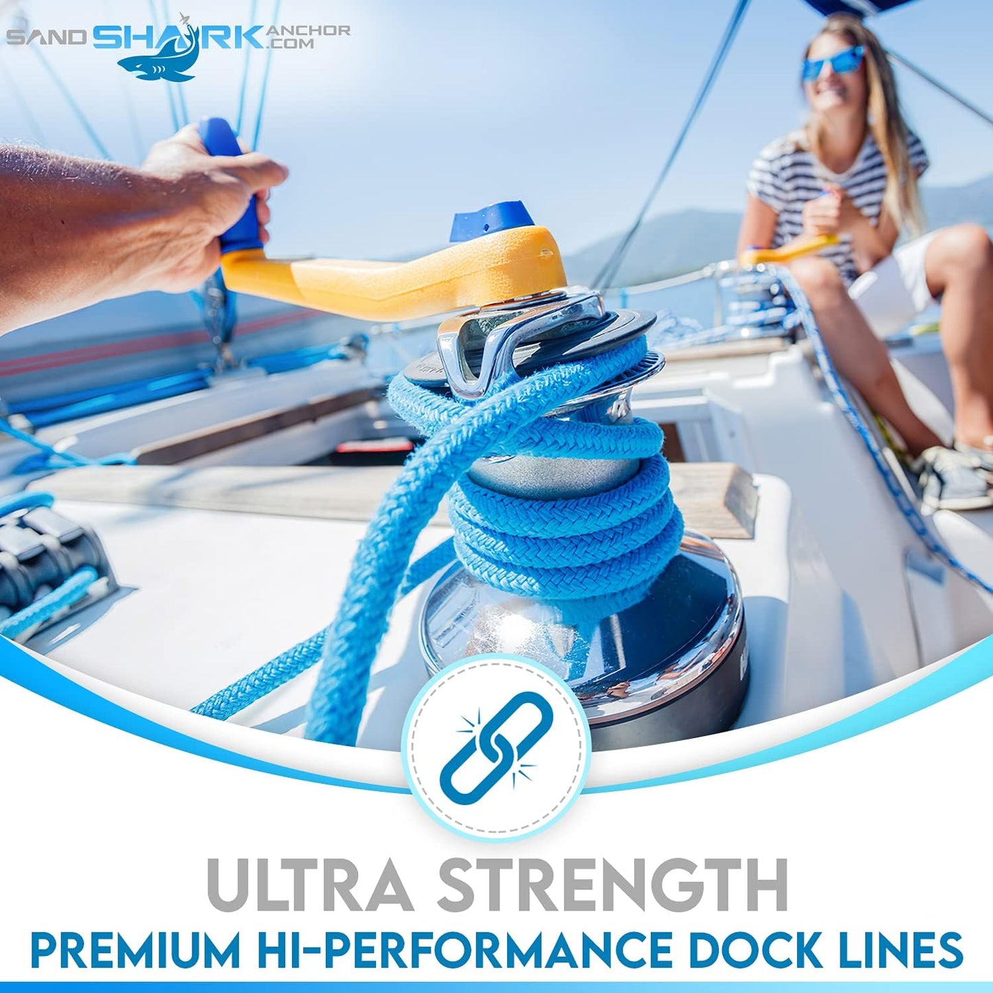 4-Pack Premium Dock Lines â€“ Heavy Duty for Boats, Jet Skis, and Pontoons (1/2"x15')