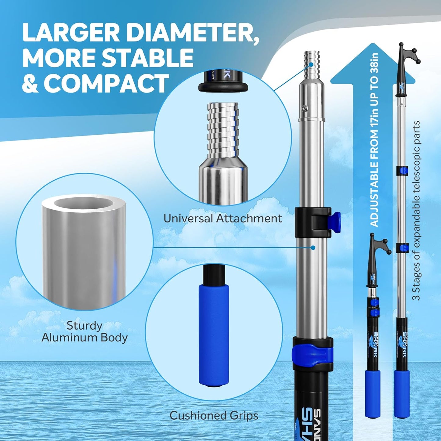 Boat Hook Extension Pole â€“ The Ultimate Tool for Boats, Jet Skis, and Pontoons