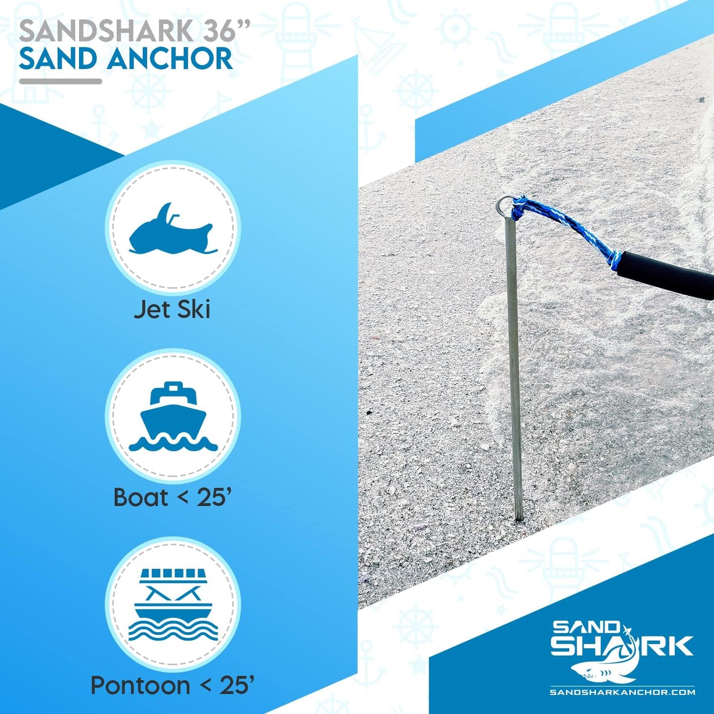 Lite 36 Anchor â€“ Reliable, Portable Anchor for Boats and Pontoons - Inflatable Anchor
