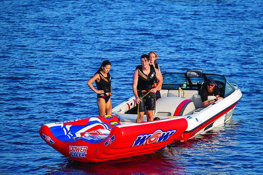 WOW Watersports Power Steer 3 Person 3P Steerable Deck Tube