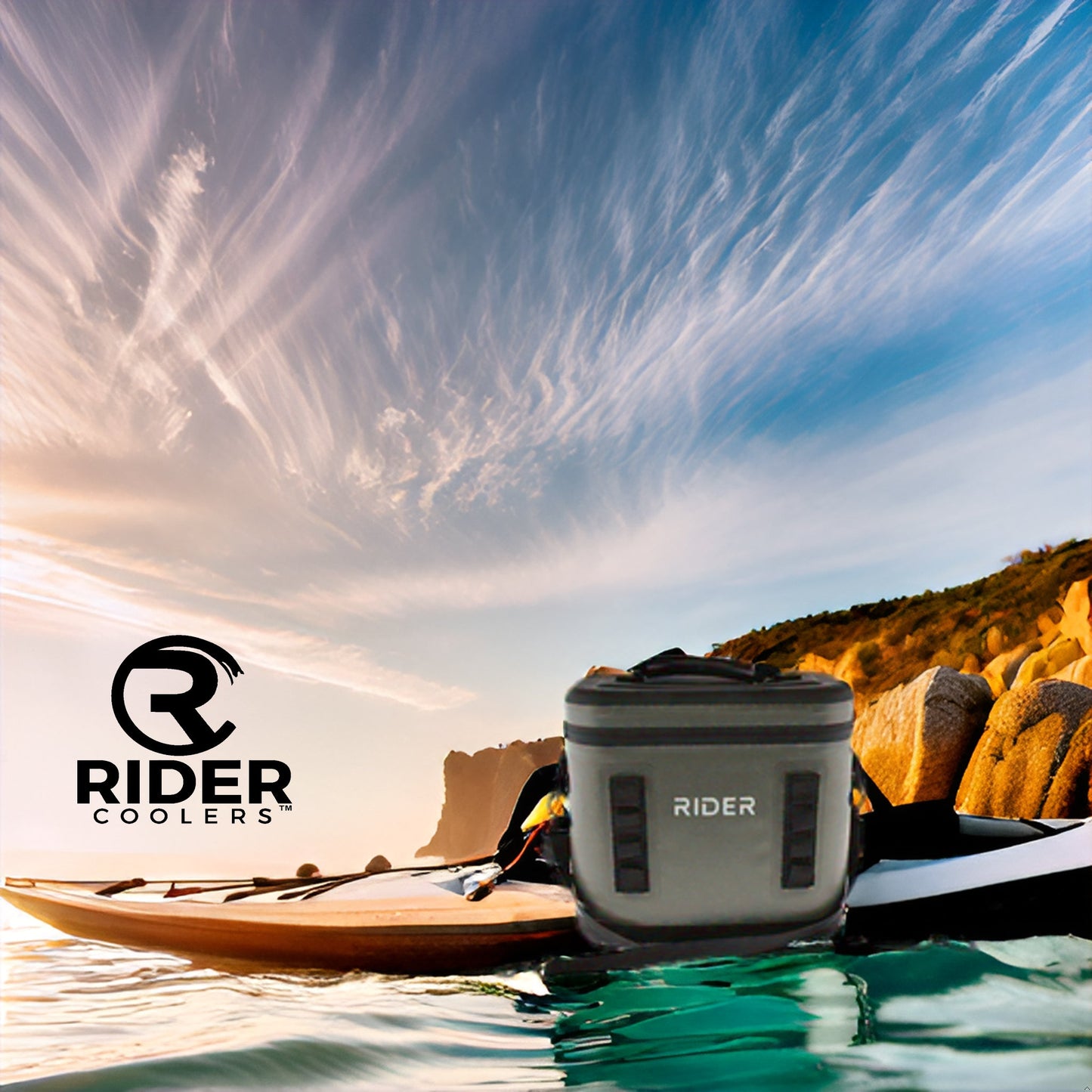 Rider Coolers Kayak & Paddle Board Cooler | Waterproof, Built to Float