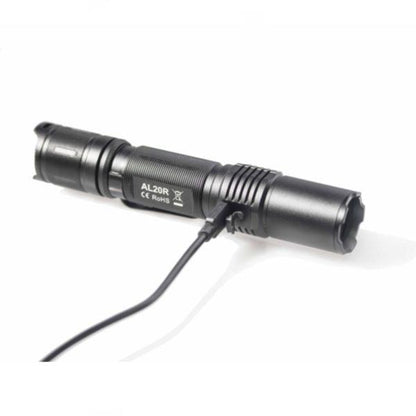 AL20R 1180 Lumens Rechargeable Flashlight â€“ Ultra-Bright, Waterproof, Multi-Mode USB Power Bank Flashlight with SOS/Strobe, 245m Range & Impact Resistance