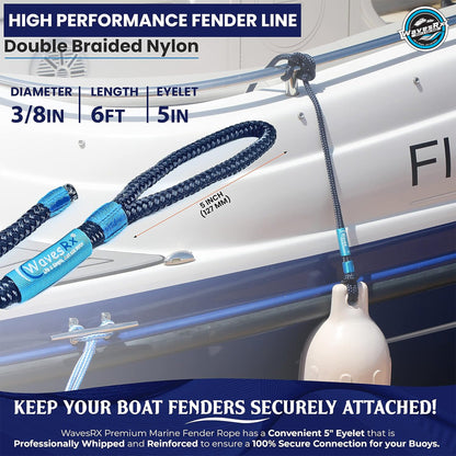 3/8â€ X 6â€™ FENDER LINES
