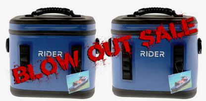 Rider Coolers RC102 Jet Ski Cooler Set of 2 – Blue | 10 Can PWC Saddle Bag Cooler