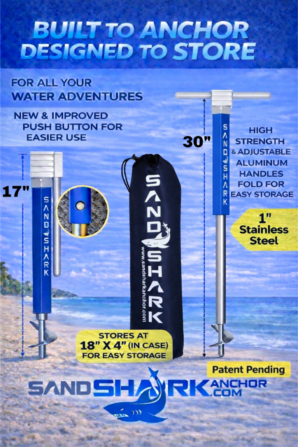 PWC 3.0 Anchor by Sandshark â€“ The Ultimate Anchor for Jet Skis & Personal Watercraft