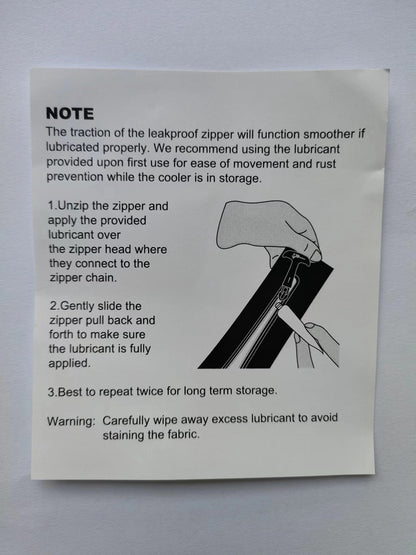 Rider Coolers LubeTube Zipper Lubricant 2oz | Cooler Zipper Maintenance