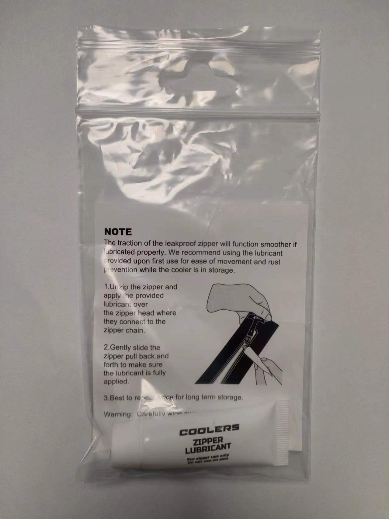 Rider Coolers LubeTube Zipper Lubricant 2oz | Cooler Zipper Maintenance