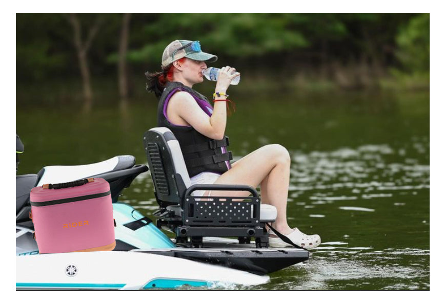 Rider Coolers RC-101 Jet Ski Cooler Set of 2 – Pink | 6 Can PWC Saddle Bag Cooler