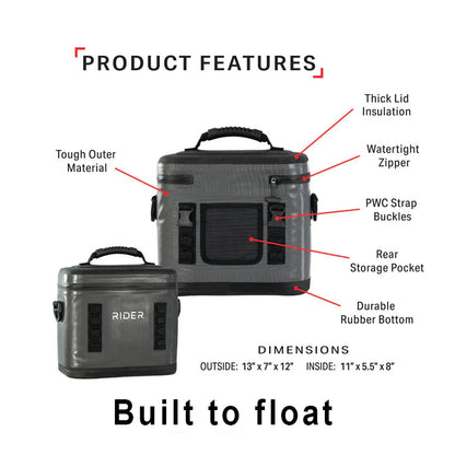 Rider Coolers Kayak & Paddle Board Cooler | Waterproof, Built to Float