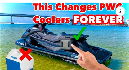 Rider Coolers RC102 Jet Ski Cooler Set of 2 – Blue | 10 Can PWC Saddle Bag Cooler