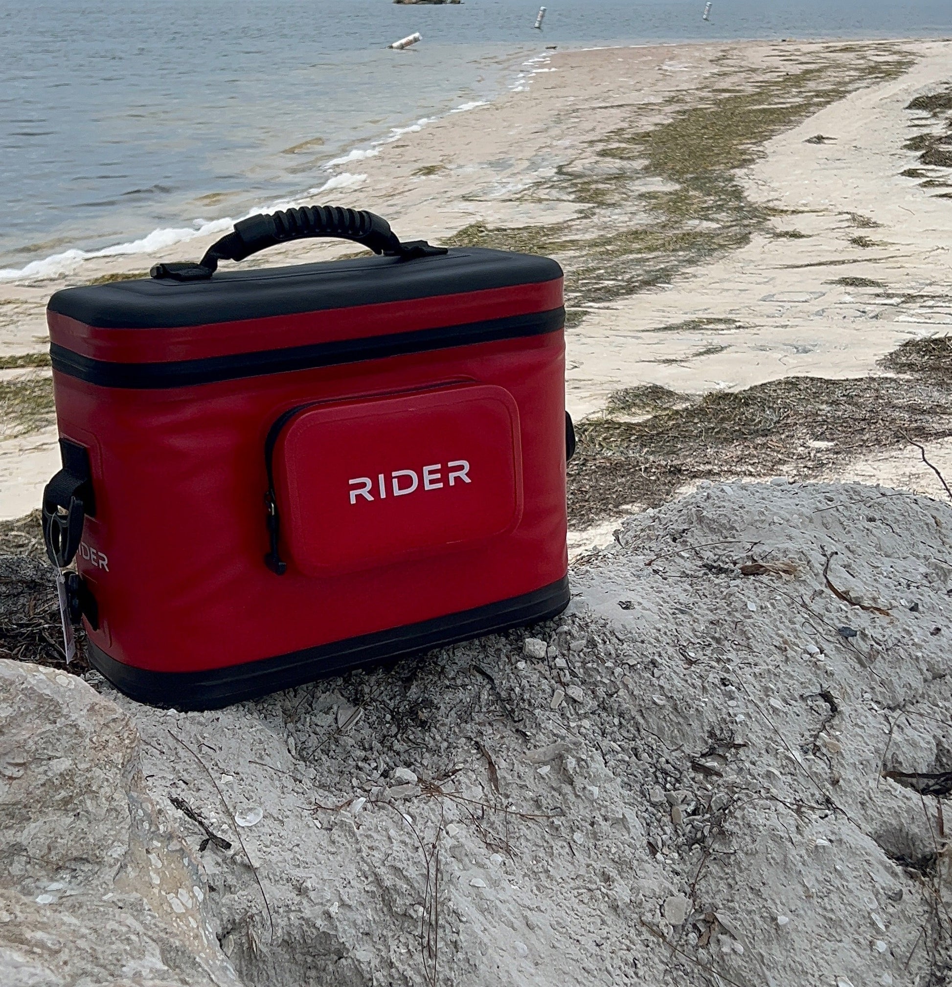 cooler on the beach