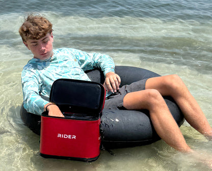 Rider Coolers RC-101 Jet Ski Cooler Set of 2 – Red | 6 Can PWC Saddle Bag Cooler
