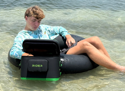 Rider Coolers RC102 Jet Ski Cooler Set of 2 – Black | 10 Can PWC Saddle Bag Cooler