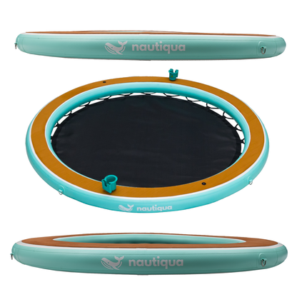 Nautiqua inflatable trampoline on a white background