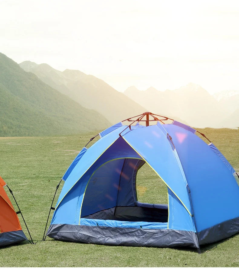 1-4 Person Fully Automatic Camping Tent | Rainproof & Windproof | Quick Setup