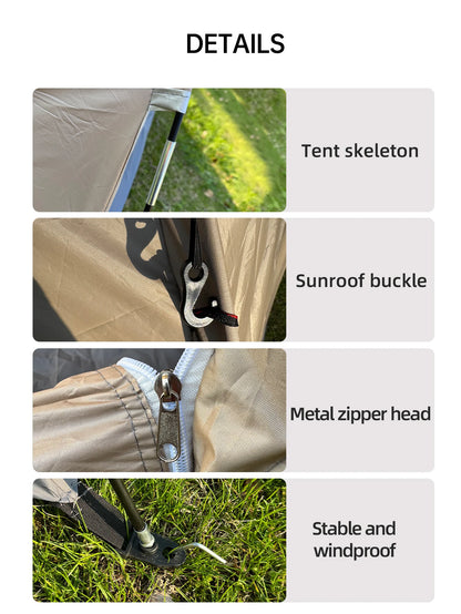 Outdoor Camping & Hiking Tent | Rain & Sun Protection | Easy Setup