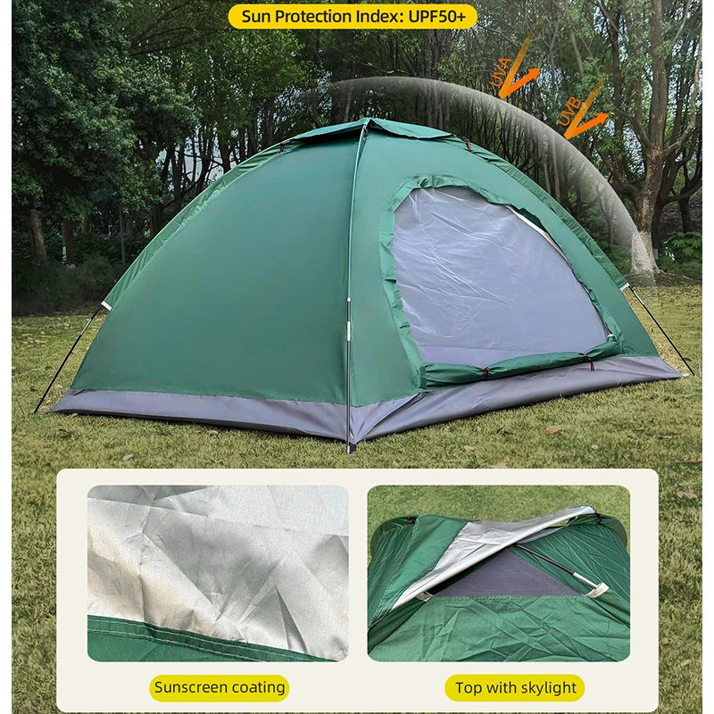 Outdoor Camping & Hiking Tent | Rain & Sun Protection | Easy Setup