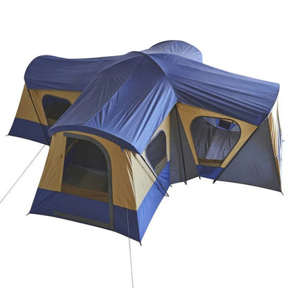 Extra Large 600x600cm Family Camping Tent | 4 Rooms 1 Hall | Shade & Rain Protection