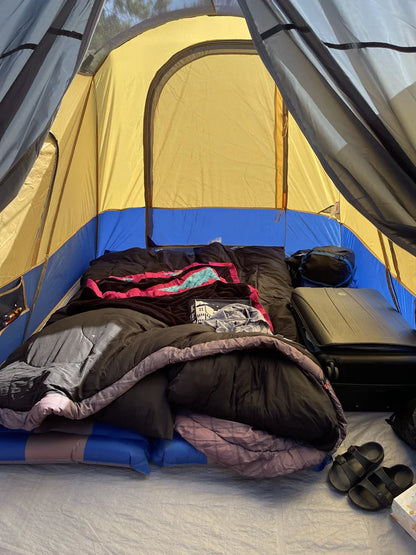 Extra Large 600x600cm Family Camping Tent | 4 Rooms 1 Hall | Shade & Rain Protection