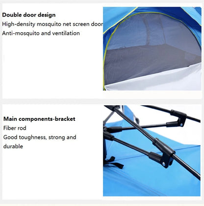 1-4 Person Fully Automatic Camping Tent | Rainproof & Windproof | Quick Setup