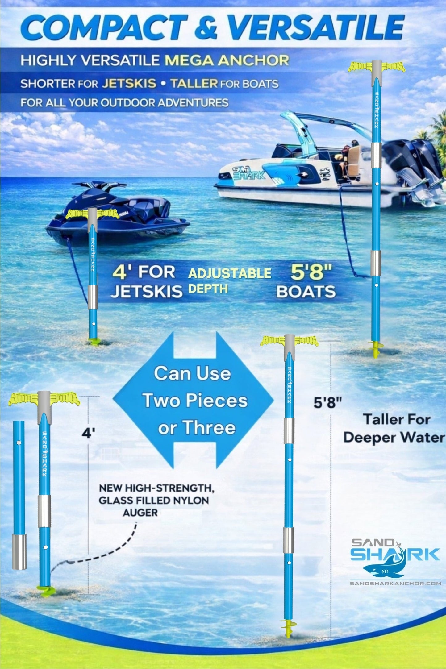 Mega Sport Anchor â€“ Heavy-Duty Anchor for Boats & Pontoons