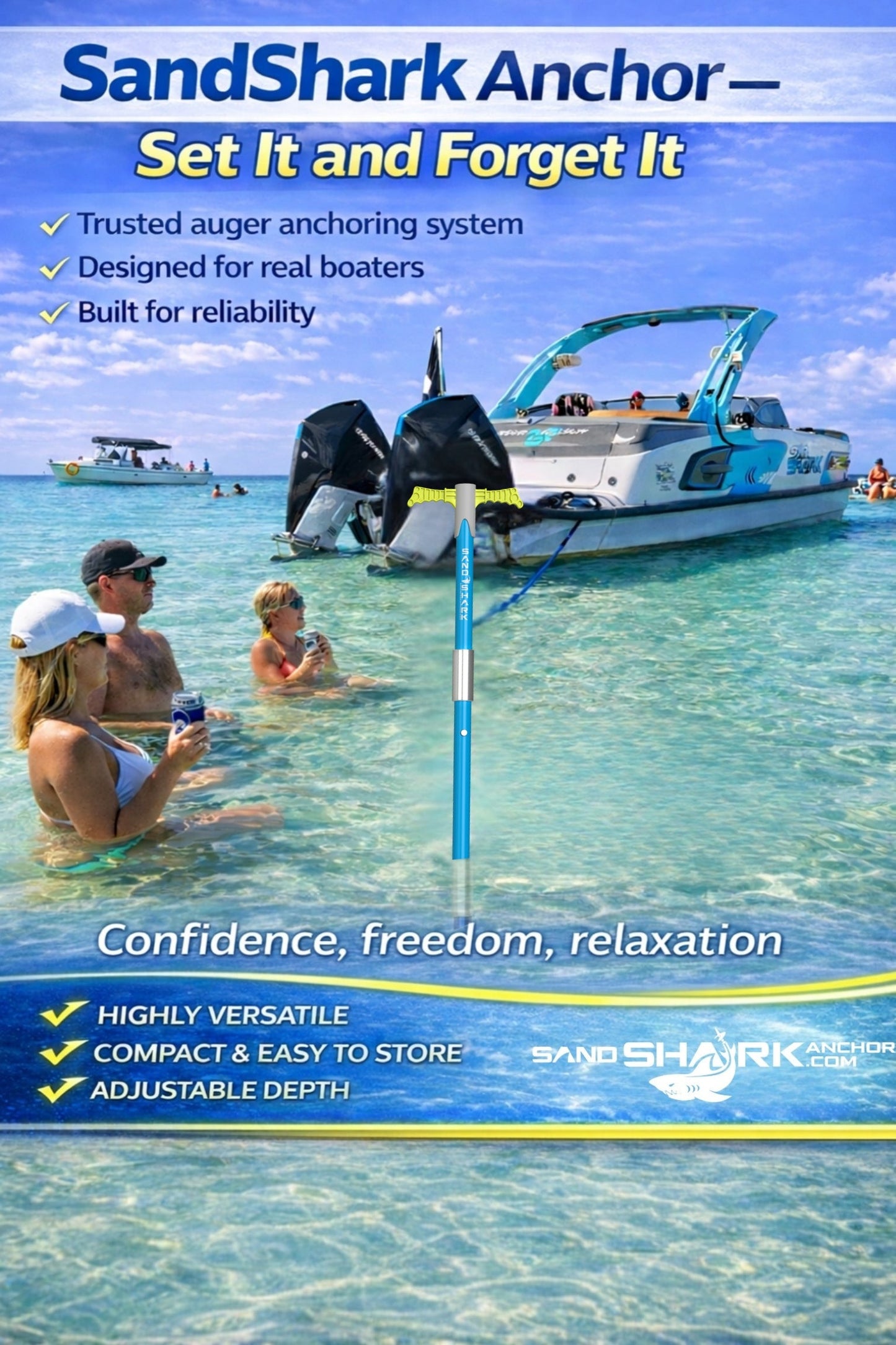 Mega Sport Anchor â€“ Heavy-Duty Anchor for Boats & Pontoons