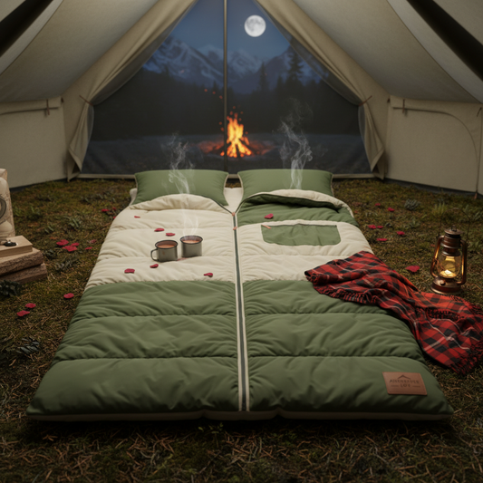 Double sleeping bag for couples