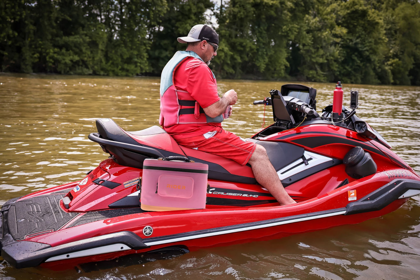 Rider Coolers RC102 Jet Ski Cooler Set of 2 – Pink | 10 Can PWC Saddle Bag Cooler