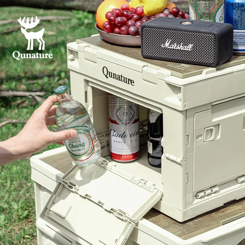 60L & 26L Multi-Door Folding Storage Box with Tabletop