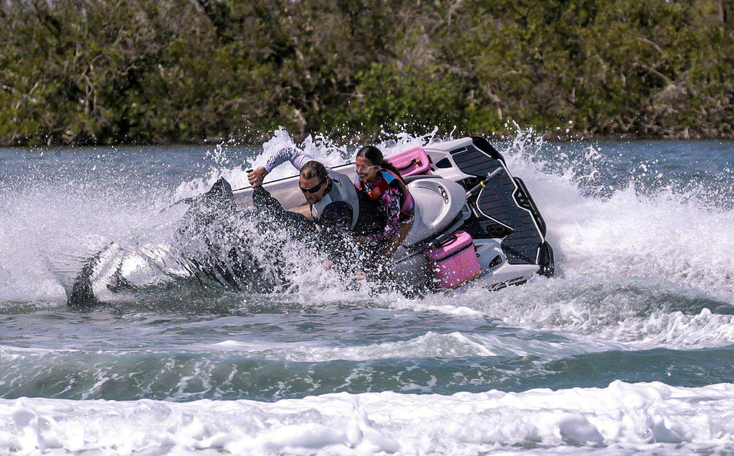 Rider Coolers RC-101 Jet Ski Cooler Set of 2 – Pink | 6 Can PWC Saddle Bag Cooler