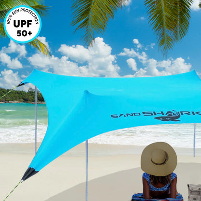 Large Pop Up Beach Tent for Outdoors: Water-Resistant, Portable Sunshade, Fits in a Duffle Bag