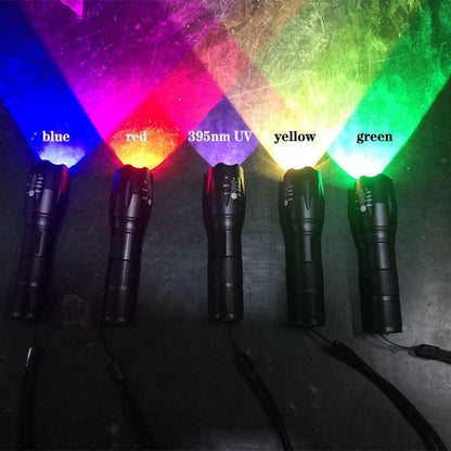 Waterproof Z45 Led Flashlight Ultra Bright Waterproof MINI Torch T6/L2/V6 zoomable 5 Modes 18650 rechargeable Battery for camping tactica Led Mini Water-Resistant Torch Light For Indoor & Outdoor Camping Hiking Accessories Gear