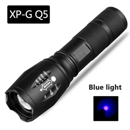 Waterproof Z45 Led Flashlight Ultra Bright Waterproof MINI Torch T6/L2/V6 zoomable 5 Modes 18650 rechargeable Battery for camping tactica Led Mini Water-Resistant Torch Light For Indoor & Outdoor Camping Hiking Accessories Gear