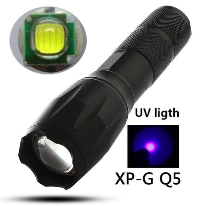 Waterproof Z45 Led Flashlight Ultra Bright Waterproof MINI Torch T6/L2/V6 zoomable 5 Modes 18650 rechargeable Battery for camping tactica Led Mini Water-Resistant Torch Light For Indoor & Outdoor Camping Hiking Accessories Gear